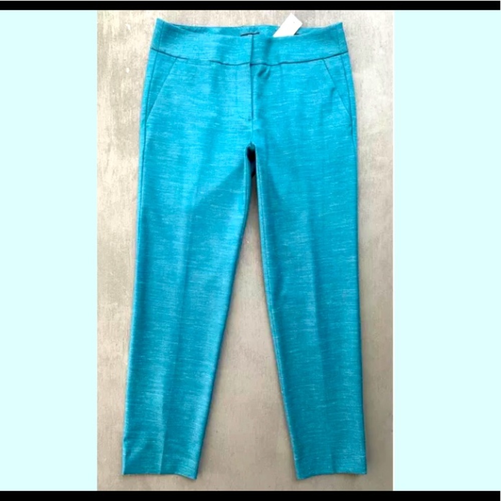 NWT Ann Taylor-LOFT-“Marisa” Teal Pants/Slacks